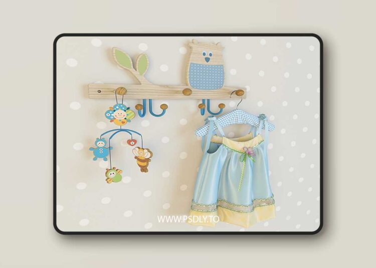 3dsky Pro - baby dress on a hanger