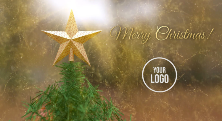 After Effects Template Of Christmas Tree Logo Reveal