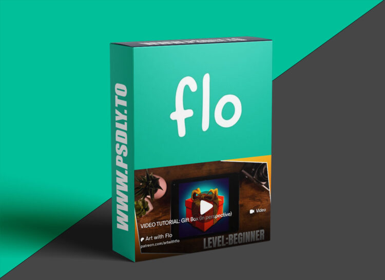 Artwithflo – Procreate Tutorial Gift Box in perspective