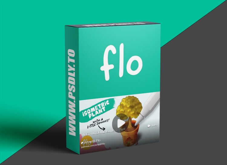 Artwithflo – Procreate Tutorial Isometric Plant