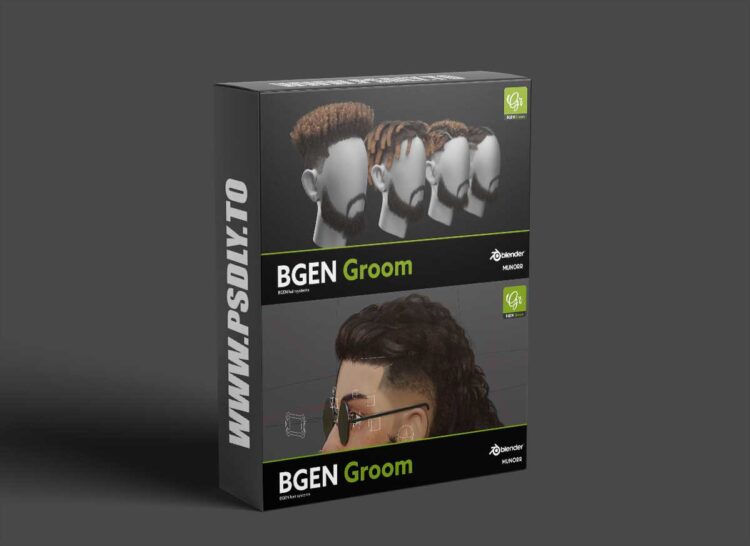 Gumroad - B-GEN Groom 1.0.3 for Blender