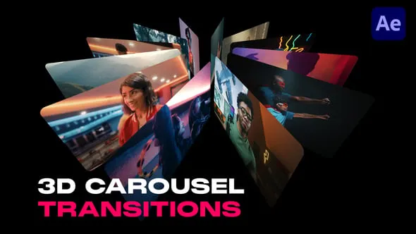 Videohive - 3D Carousel Transitions - 57614821