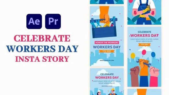 Videohive - Celebrate Workers Day Instagram Story - 57768208