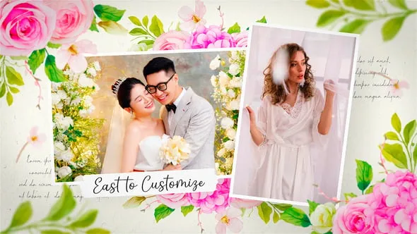 Videohive - Floral Wedding Slideshow - 57464688