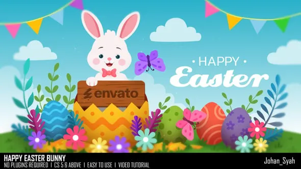 Videohive - Happy Easter Bunny - 57660578