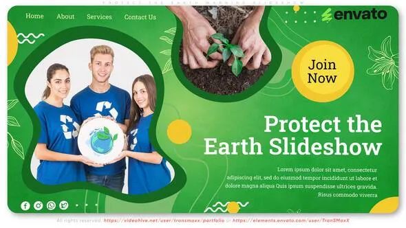 Videohive - Protect the Earth Warning Slideshow - 57798332