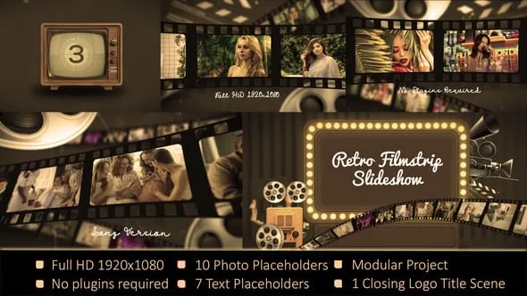 Videohive - Retro Flimstrip Slideshow - 57698949
