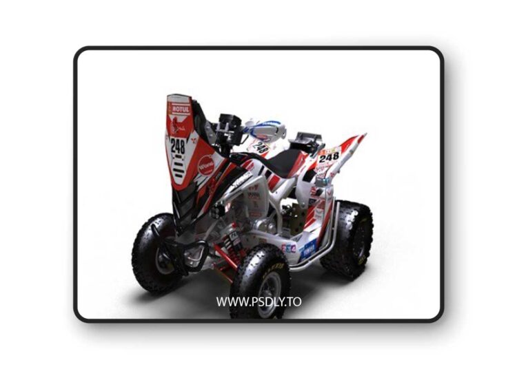 Yamaha Raptor QUAD 3D Model