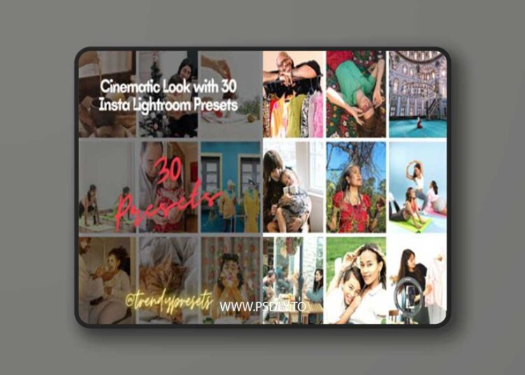 30 Cinematic Insta Lightroom Presets Collection