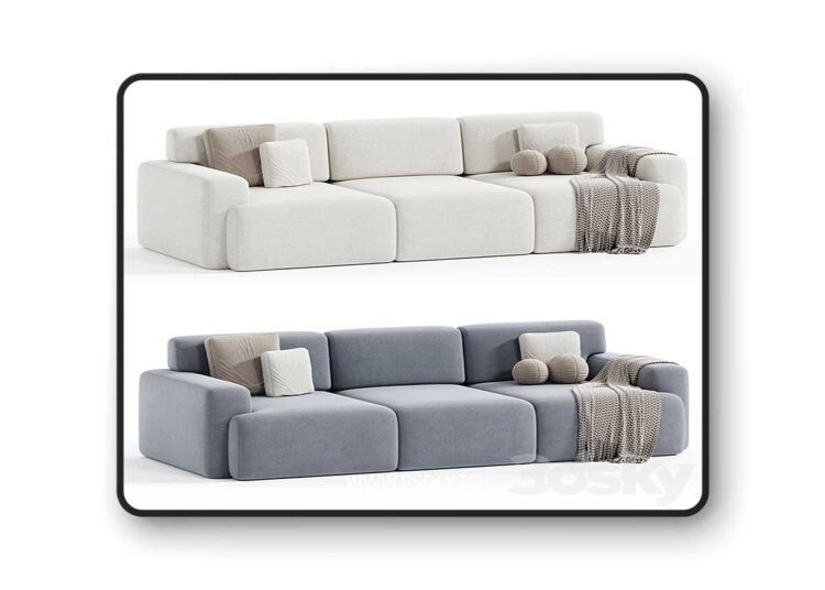 3dsky Pro - Bonent Sofa Velvet Eclipse
