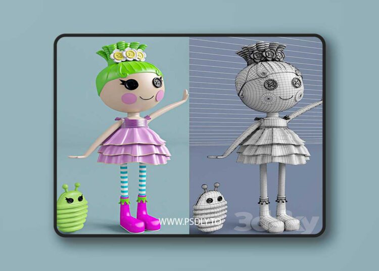 3dsky Pro - Lalaloopsy doll with bukashechkoy