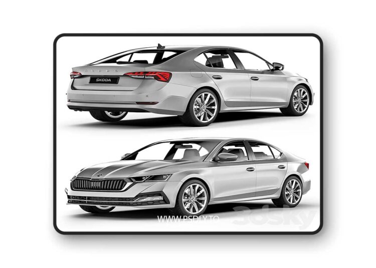 3dsky Pro - Skoda Octavia A8 2020 3D Model