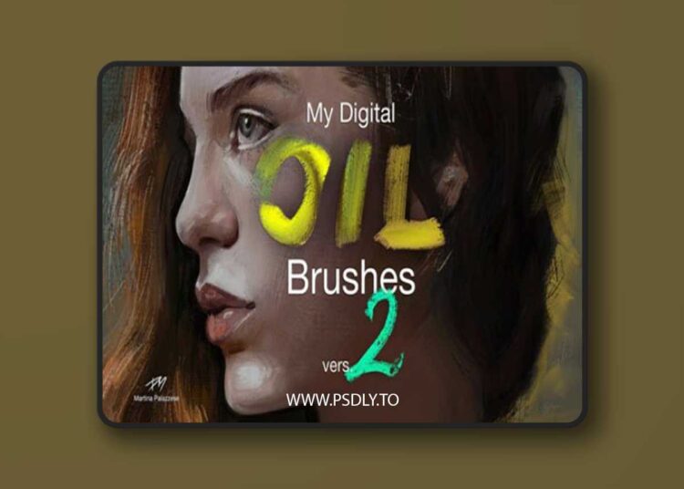 8 Oil Brushes Pack for Photoshop