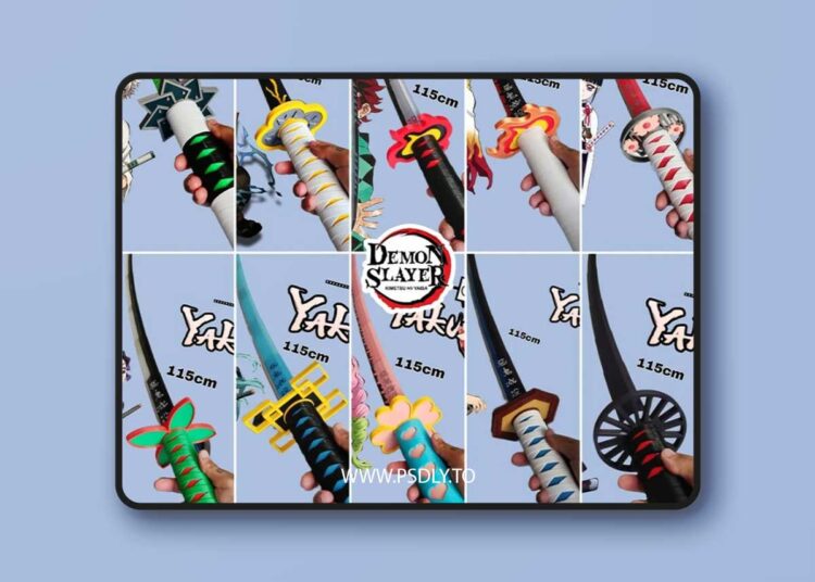 All Katanas (Demon Slayer Kimetsu no Yaiba) – 3D Print