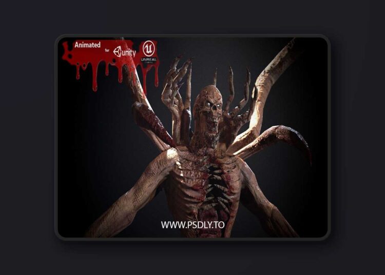 CGTrader - Mutant2 demon with long claws