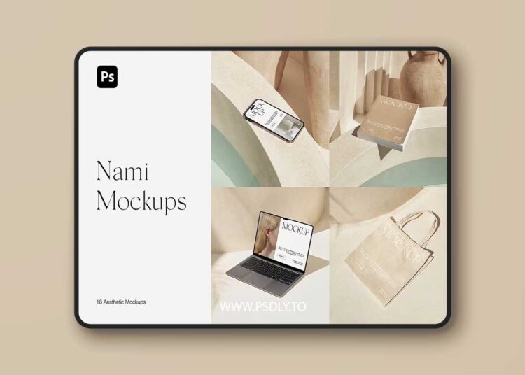 CreativeMarket - iPhone MacBook Tote Bag Book Mockups - 31381529