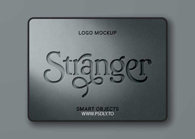 Cut-Out Paper Logo PSD Mockup Template