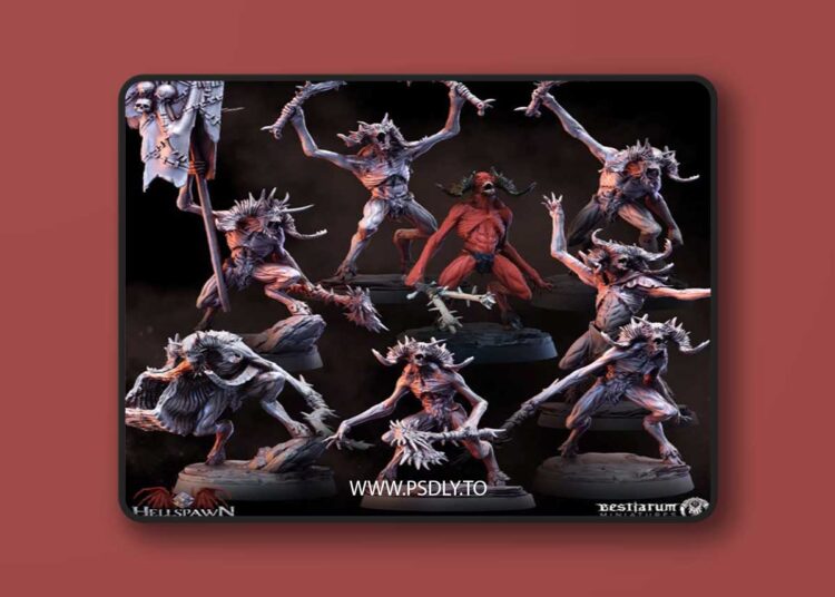 Hellfiends x 8 – 3D Print Model