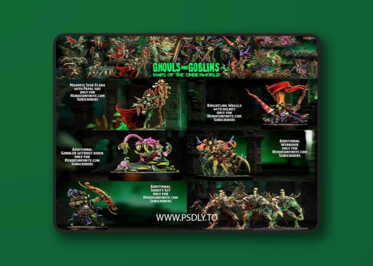 Heroes Infinite – Ghouls and Goblins – Wars of the Underworld – 3D Print Model