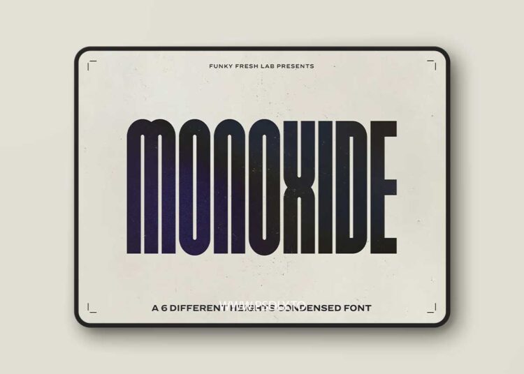 Monoxide Font Family