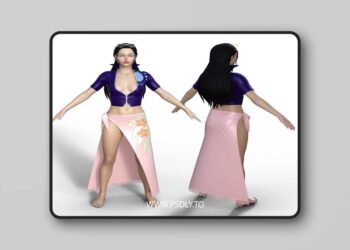 Nico Robin Character With Post Time Skip Outfit