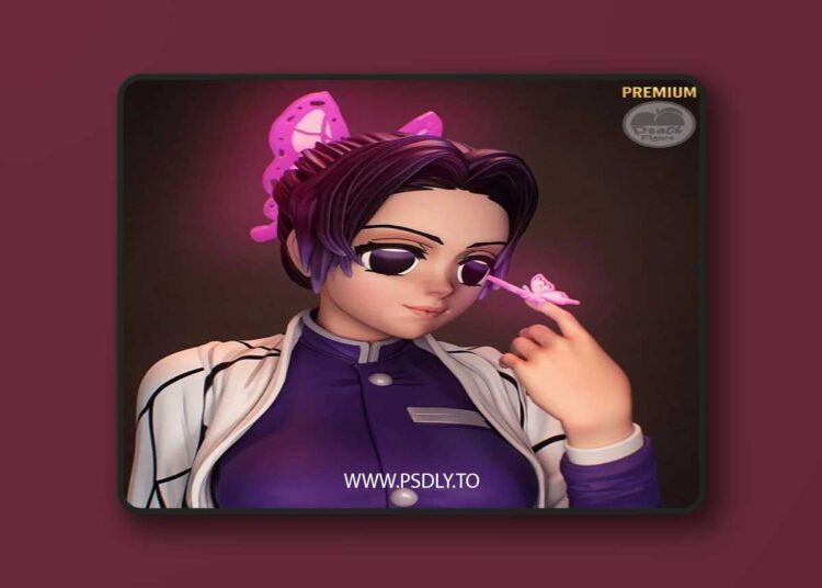 Peach Figure – Shinobu Kocho – 3D Print Model STL