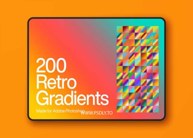 Retro Photoshop Gradients for 80s and 90s
