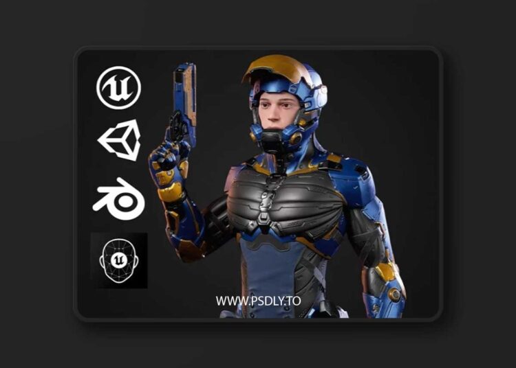 Sci-fi Character 02 Low-poly 3D Model