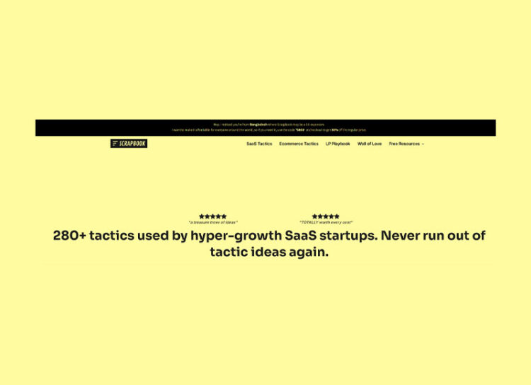ScrapBook – SaaS and Ecommerce Growth Hacks Bundle