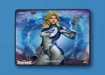 Shinobu Sculpts – Marvel – Invisible Woman – 3D Print Model STL