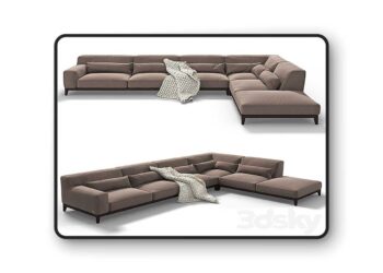 Sofa Busnelli Swing 3 3D Model