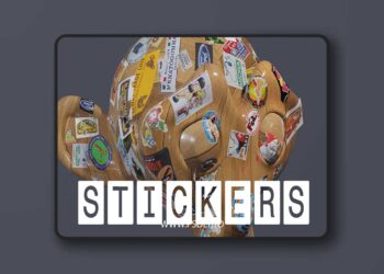 Superhivemarket - Stickers 3D Model