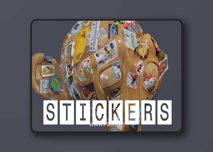 Superhivemarket - Stickers 3D Model