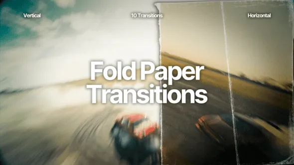 Videohive - Fold Paper Transitions - 58259208