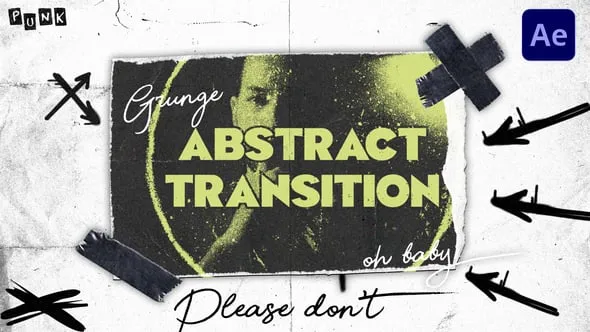 Videohive - Grunge Abstract Transitions - 57878659