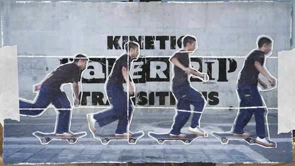 Videohive - Kinetic Paper Rip Transitions - 58041791