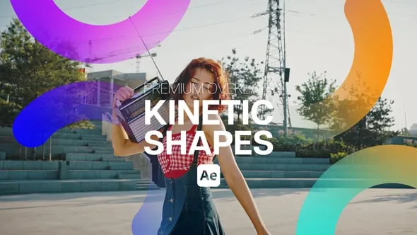 Videohive - Premium Overlays Kinetic Shapes - 58199878