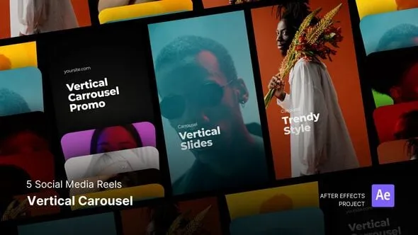 Videohive - Social Media Reels - Vertical Carousel After Effects Template - 57860589