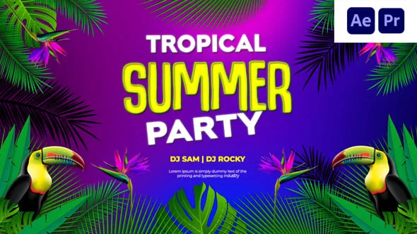 Videohive - Tropical Summer Party Intro - 57413897