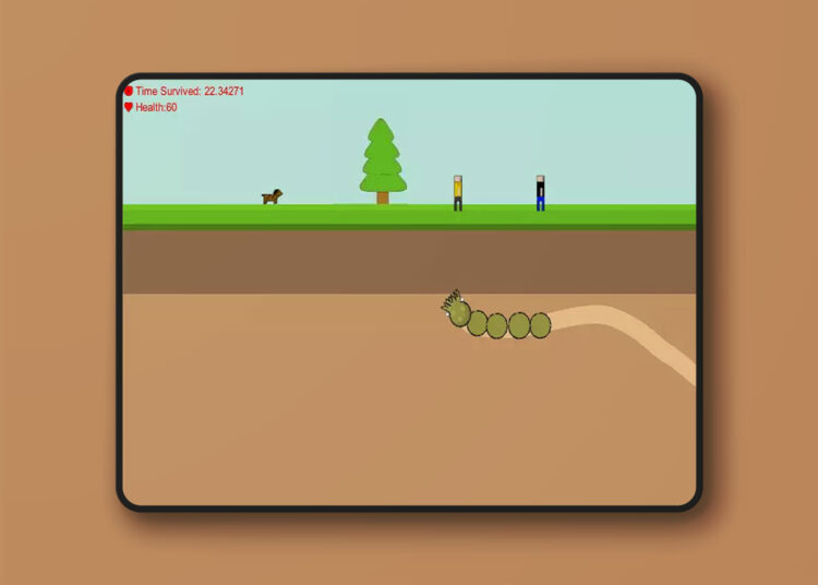 2D Side Scrolling - Giant Monster Worm Survival KIT v1.1