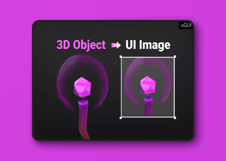 3D Object Image for UGUI - MiniMap Inventory Portrait