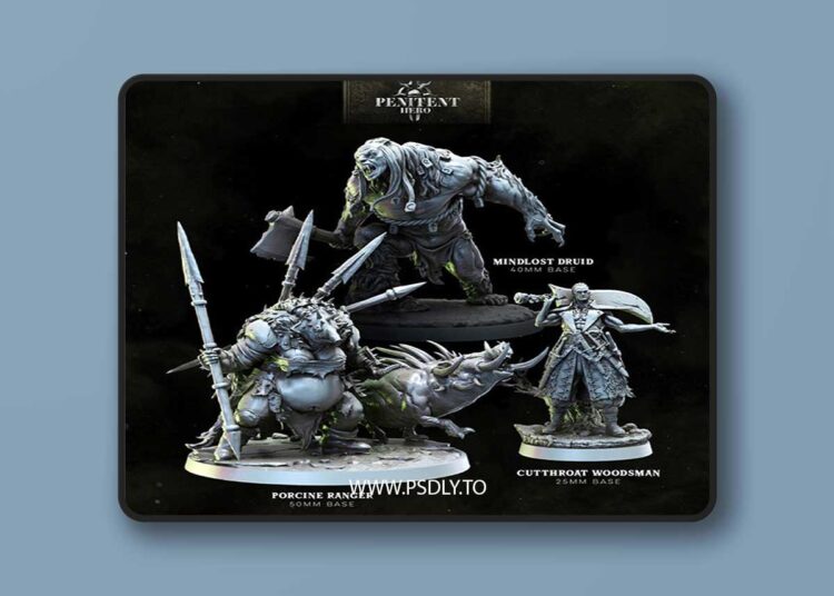 Bestiarum Miniatures – The Wilderfolk – Penitent Heroes Collection – 3D Print