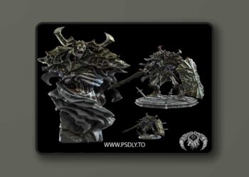 Bestiarum Miniatures – Undead Knight Statue and Bust – 3D Print