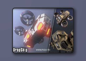 Dropship 3D Model