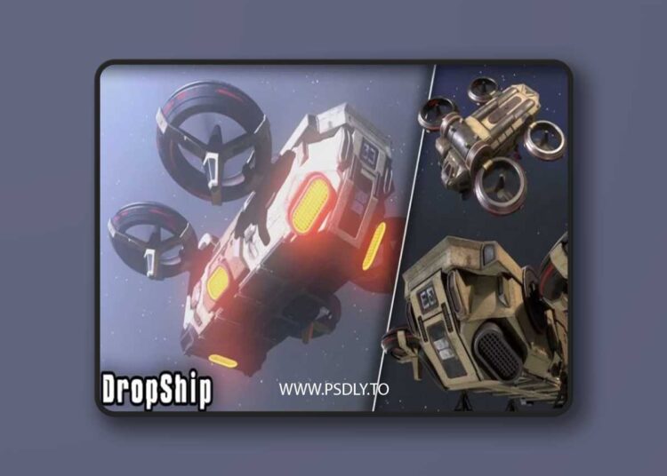 Dropship 3D Model