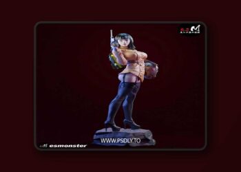 E.S Monster – Rocketeer Femal – 3D Print