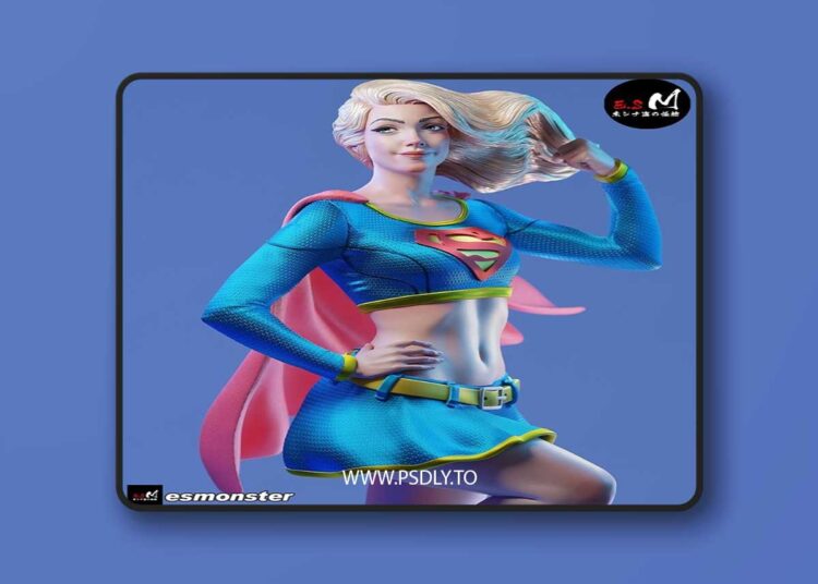 E.S Monster – Super Girl 3D Print 3D Model