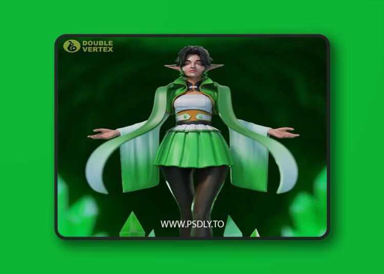 Emelard Elf by Double Vertex 3D Print