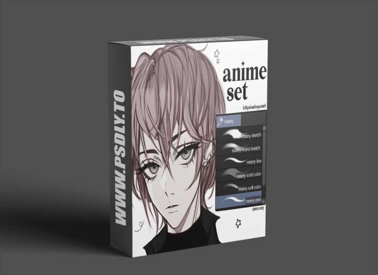 Gumroad - theuglydrama mxxny - anime set (clip studio paint)