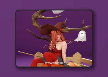 Halloween witch – 3D Print 3D Model